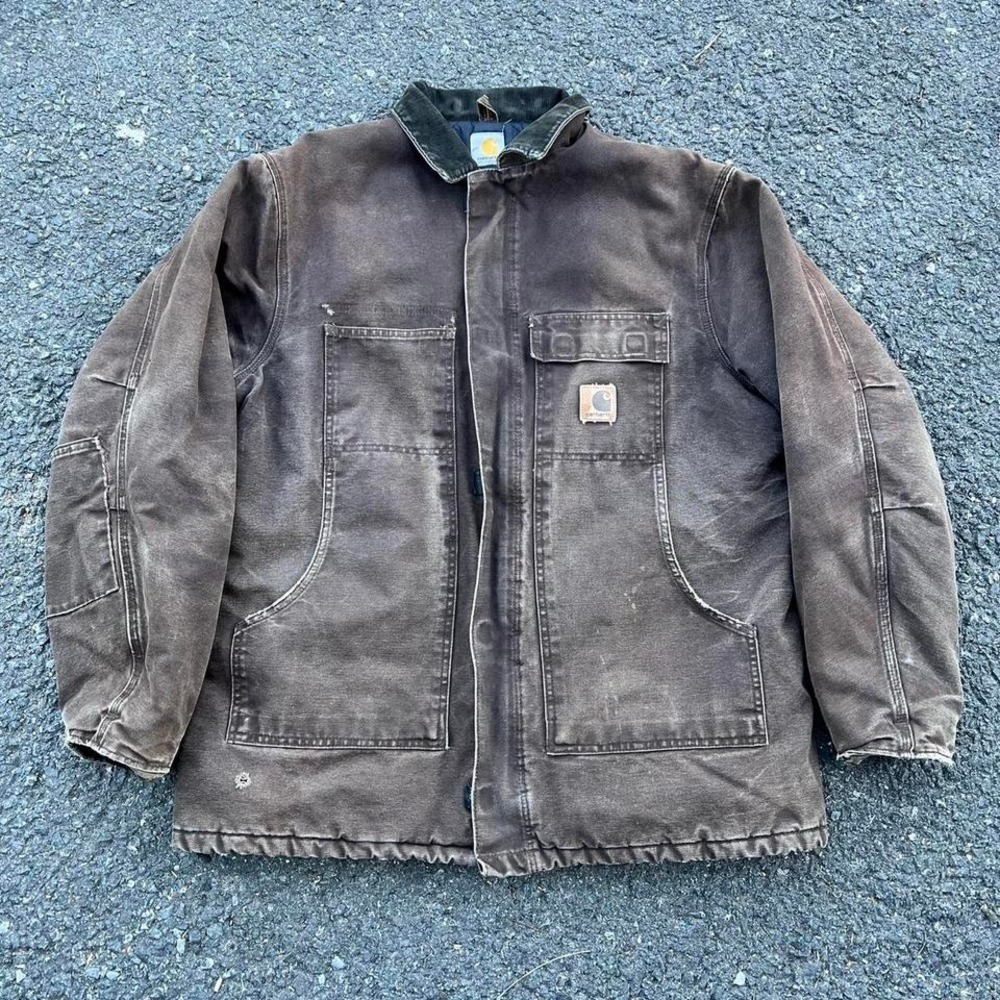 1990s Lined Carhartt Chore Jacket size XL